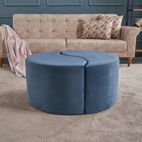 Stołek Alis Pouf Niebieski