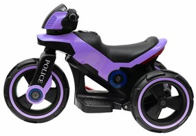 Baby Mix Motocykl elektryczny dla dzieci Policja, fioletowy
