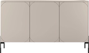 Komoda Sonatia 150 cm trzydrzwiowa - kaszmir / nogi czarne