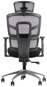 Fotel biurowy TREX czarny/aluminium STEMA