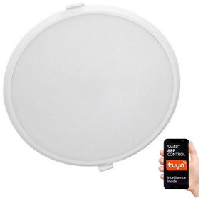 LED Ściemniana lampa wpuszczana ALGINE LED/22W/230V Wi-Fi Tuya okrągla