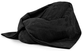 Czarny sztruksowy dziecięcy worek do siedzenia Cocoon 80 – SLOWDOWN