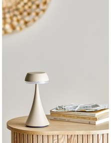 Beżowa lampa stołowa LED z metalowym kloszem (wysokość 17,5 cm) Pepple – Bloomingville