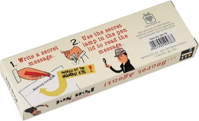 Zestaw 2 detektywistycznych długopisów z niewidzialnym atramentem i światłem UV Rex London Secret Agent