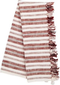 Bawełniany koc w kolorze terakoty 150x200 cm Indira – Tiseco Home Studio