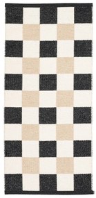Czarno-kremowy chodnik odpowiedni na zewnątrz 70x160 cm Pix Black Vanilla – Pappelina