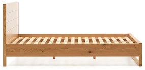Łóżko jednoosobowe z litego drewna dębowego ze stelażem 90x190 cm Alguema – Kave Home