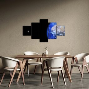 Obraz Księżyca i Ziemi (125x70 cm)