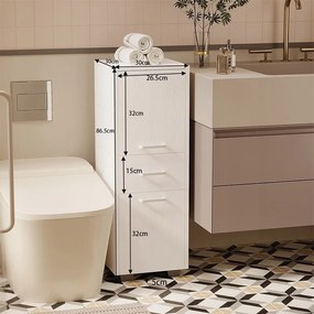 Szafka regał słupek 2 drzwi funkcjonalna z szufladą nowoczesna loft 86 cm