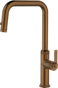 Bateria zlewozmywakowa z wyciąganą wylewką stali nierdzewnej