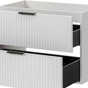 Szafka wisząca podumywalkowa biała 80 x 46 cm ASTROS White