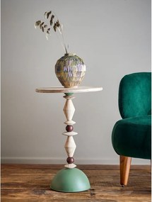 Okrągły stolik z litego drewna jodłowego ø 40 cm Mannelli – Bloomingville