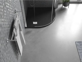 Mexen Bert brodzik półokrągły SMC 80 x 80 cm, czarny - 4KR708080