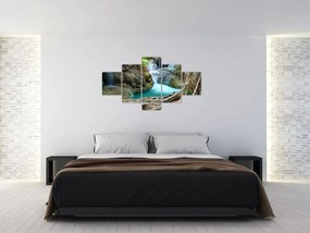 Obraz - Rzeka z wodospadami (125x70 cm)