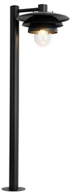 Designerski słup ogrodowy czarny 100 cm IP44 - Morty