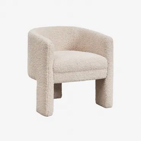 Zestaw 2 Tapicerowanych Krzeseł Jadalnianych Irati Chenille Kremowy Beż - Sklum