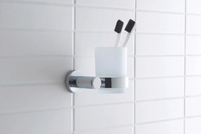 Duravit D-Code kubek na szczoteczki do zębówChrom - prawostronny