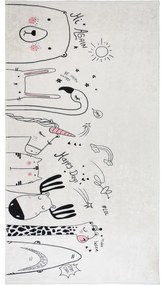Dywan dziecięcy odpowiedni do prania w kolorze kości słoniowej 80x120 cm Animal Kingdom – Vitaus
