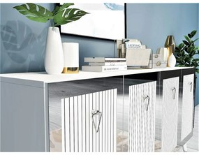 Szafka Bare White and Silver