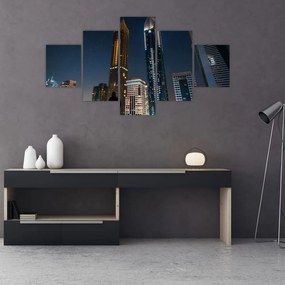 Obraz miasta nocą (125x70 cm)