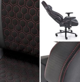 Czarny fotel do gamingu Baldur Halmar