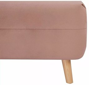 Różowy rozkładany fotel SPIKE VELVET