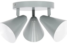 Niebieska lampa sufitowa z metalowym kloszem 34x34 cm Amor – Candellux Lighting