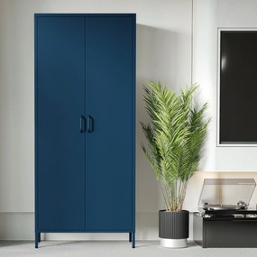 Szafa na ubrania metalowa granatowa FLAVIO