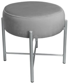 Taboret Pola noga metalowa szara MG17