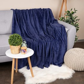 Matex Koc Plain niebieski, 150 x 200 cm