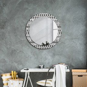 Boho minimalistyczny Lustro dekoracyjne okrągłe