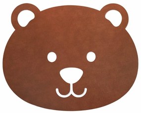 Brązowy dywan dziecięcy z ekoskóry tkany ręcznie 111,5x140 cm Bear XXXL Bull – LIND DNA