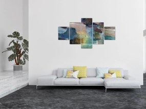 Obraz - Akwarelowa abstrakcja (125x70 cm)