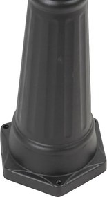 Inteligentny lampion zewnętrzny czarny 3-źródła światła z WiFi ST64 - New Orleans