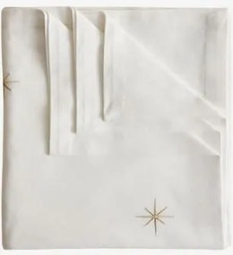 Obrus 150x150 Cm Z Bawełny Korvail Biała - Sklum