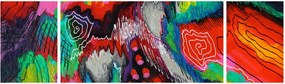 Abstrakcyjny obraz - kolory (170x50 cm)