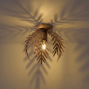 W stylu vintage lampa sufitowa złota 24 cm - Botanica
