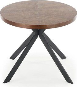 Loftowy stół z owalnym blatem orzechowym Locarno