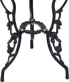 Outsunny Zestaw Mebli Ogrodowych 3częściowy Stół z Krzesłami Komplet Balkonowy Brązowy Elegancki Design | Aosom PL