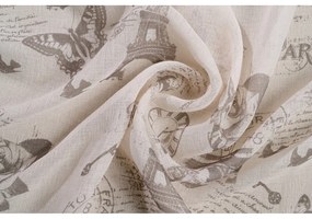 Beżowa firanka 140x245 cm Defence – Mendola Fabrics