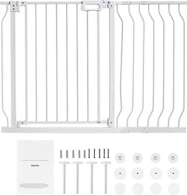 Brama Bezpieczeństwa dla Dziecka SucceBuy, 29.5 do 48.4 cali Szerokości, 30 cali Wysokości, Brama dla Psów dla Schodów i Drzwiach