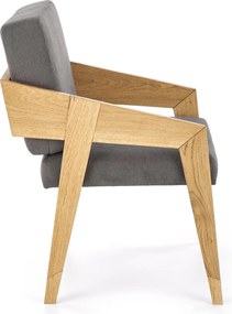 Fotel wypoczynkowy Freedom na dębowym stelażu