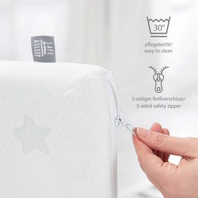 Piankowy materac dziecięcy ze zdejmowanym pokrowcem 60x120 cm Comfort Air Roll – Roba