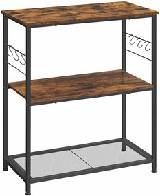 Rustykalna Szafka, Wyspa Kuchenna Z Półką R9-N86