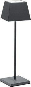 Lampa stołowa LED Siesta Grey, przenośna i ładowalna, IP54