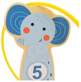 Tooky toy rzut do celu drewniana gra zręcznościowa obręcze 15 el.