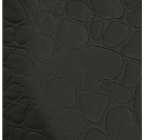 Ciemnoszara narzuta na łóżko ze wzorem STONE Rozmiar: 200 x 220 cm