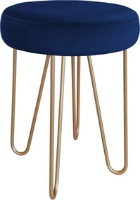 Taboret Venus tkanina Welur stelaż metalowy STOŁEK LOFT : Kolor Stelaża - Złoty, Kolor tkaniny - VELVET - MG16, Typ tkaniny - Velvet