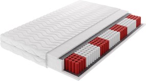 Masseno Materac MORANTE MULTI 180x200 cm sprężynowy multipocket dwustronny średnio twardy H3