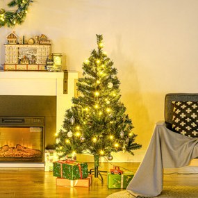 Sztuczna choinka z oświetleniem LED 80/120 lampek, 307 gałązek HOMCOM | Aosom PL